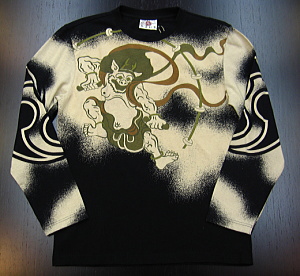 風神雷神 和柄Tシャツ